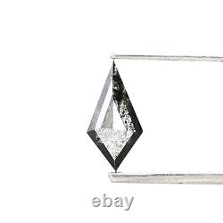 0.50 Ct Salt and Pepper Diamond Natural Kite Loose Diamond for Engagement Ring