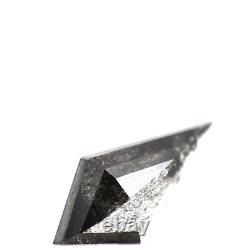 0.50 Ct Salt and Pepper Diamond Natural Kite Loose Diamond for Engagement Ring