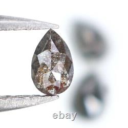 0.55 CT Natural Loose Pear Shape Diamond 4.50 MM Salt And Pepper Diamond LQ2790