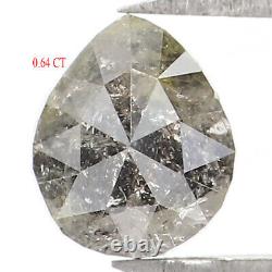 0.64 CT Natural Loose Pear Shape Diamond 5.45 MM Salt And Pepper Diamond KQ2409