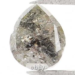 0.64 CT Natural Loose Pear Shape Diamond 5.45 MM Salt And Pepper Diamond KQ2409