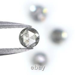 0.98 CT Natural Loose Rose Cut Diamond 3.65 MM Salt And Pepper Diamond NQ2317