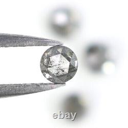 0.98 CT Natural Loose Rose Cut Diamond 3.65 MM Salt And Pepper Diamond NQ2317