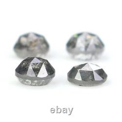 0.98 CT Natural Loose Rose Cut Diamond 3.65 MM Salt And Pepper Diamond NQ2317