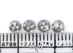 0.98 CT Natural Loose Rose Cut Diamond 3.65 MM Salt And Pepper Diamond NQ2317