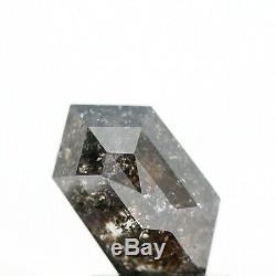 1.00 Carat Natural Diamond Hexagon Shape Salt And Pepper Natural Loose Diamond
