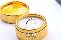 1.05Ct Natural Black Kite Shape Rose Cut Diamond Ring Salt & Pepper Diamond Ring