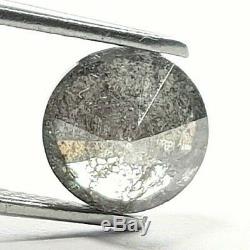 1.35 Carat Natural Diamond Round Shape Gray Salt & Pepper Natural Loose Diamond