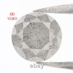 1.36 CT Natural Loose Round Shape Diamond 6.40 MM Salt And Pepper Diamond LQ8489