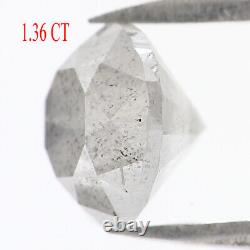 1.36 CT Natural Loose Round Shape Diamond 6.40 MM Salt And Pepper Diamond LQ8489