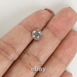 1.36 CT Natural Loose Round Shape Diamond 6.40 MM Salt And Pepper Diamond LQ8489