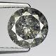 1.51cts 7.5mm Gray Black Natural Loose Salt & Pepper Diamond SEE VIDEO