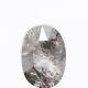 1.54 Carat Natural Salt and Pepper Diamond Gorgeous Oval Rose Cut Loose Diamond
