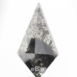 1.54 Cts Natural Diamond Kite Shape Black Salt and Pepper Natural Loose Diamond