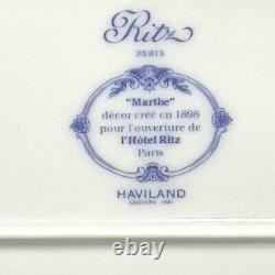 1' Hotel Ritz Paris Marthe Salt & Pepper W Tray Haviland Limoges Rare