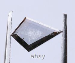 10.75 mm Natural Loose Diamond Salt & Pepper Grey Kite Shape Rose Diamond U10