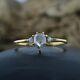 14K Solid Yellow Gold Natural Salt & Pepper Rough Diamond Engagement Ring