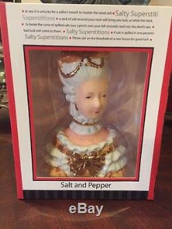 180 Degrees Ceramic Marie Antoinette Salt And Pepper Shaker In Gift Box