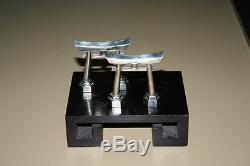 1920-1940s Japanese 950 sterling Silver salt & pepper Shakers Torri Gates Japan