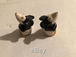 1930s German MICKEY MOUSE Rarely Seen Porcelain Disney Salt And Pepper Shakers