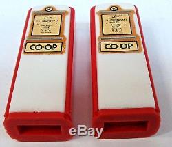 1950's COOP GASOLINE pair of matched GAS PUMP salt & pepper shakers