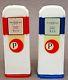 1950's PACIFIC FARMERS COOP pair of matched GAS PUMP salt & pepper shakers