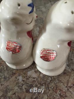 1950's Shawnee Puss & boots Cookie jar and salt & pepper Shaker's (PATENTED)