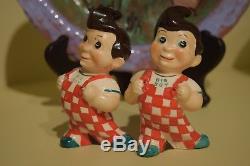 1951 Vintage Elias Brothers Big Boy Restaurant Salt & Pepper Shakers Japan