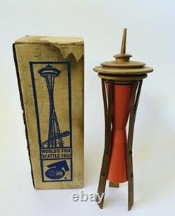 1962 Worlds Fair Seattle Space Needle Salt & Pepper Grinder Combination