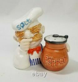 1980's Jim Henson/Muppet Show Ceramic SWEEDISH CHEF Salt And Pepper By Sigma