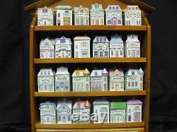 1989 Lenox Spice Village & Accessories 24 Jars, Napkin Holder, Salt & Pepper