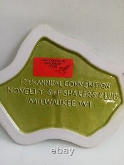 1997 Salt & Pepper Shaker Dairy Convention Wisconsin anthropomorphic Zoom Cheese