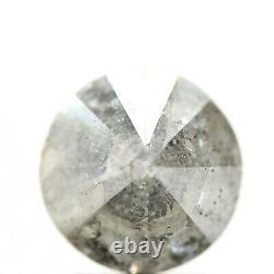 2.54 Carat Salt And Pepper Round Cut Icy Gray Natural Loose Diamond
