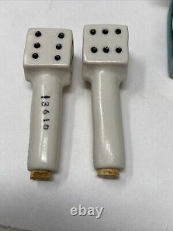 2013 Las Vegas Convention Anthro Dice Nodders Swarovski Salt Pepper Shakers