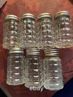 24 Vintage 60's70's Glass Salt Pepper Shakers Post House Restaurant OH ShipsFree