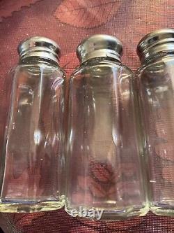 24 Vintage 60's70's Glass Salt Pepper Shakers Post House Restaurant OH ShipsFree