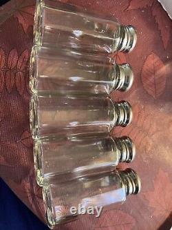 24 Vintage 60's70's Glass Salt Pepper Shakers Post House Restaurant OH ShipsFree