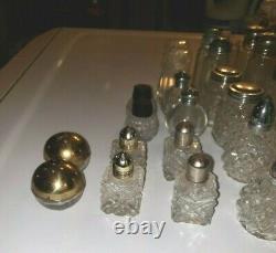 27 Sets 0f Vintage Salt & Pepper Shakers & Crystal Glass & More See Photos