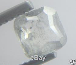 3.02Cts Natural White Galaxy/Salt & Pepper Cushion Shape Rose Cut Diamond
