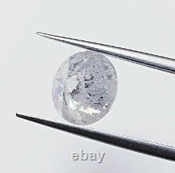 3.33ct Salt & Pepper Natural Round Diamond F Color I2 Clarity (Watch Video)