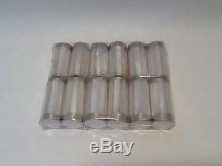 6 Sets Of Sterling Silver Mother Of Pearl Salt And Pepper Shaker