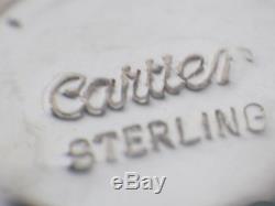 8 CARTIER Sterling silver MINI SALT & PEPPER SHAKERS 1 1/4 ELEGANT