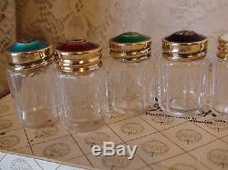 8 sets David Andersen sterling guilloche salt pepper shakers withbox