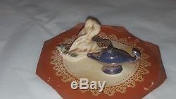 ARCADIA Miniature Aladdin on Flying Carpet Genie Lamp Salt Pepper Shakers