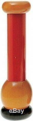 Alessi MP0210 Pepper mill in beechwood, red, black and yellow