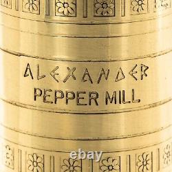 Alexander Home The Original European Salt and Pepper Mill Brass, 8-Inch Pepp