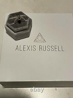 Alexis Russell 14K WG Pave Band/ 1.27 ct Salt & Pepper Rose-Cut Diamond