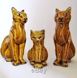 Ancient Cats Cleo & Raa Salt & Pepper Shakers Ceramic Arts Studio