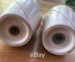 Anthony Theakston studio pottery white salt and pepper cellars perfect condition