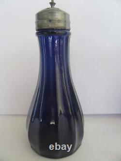 Antique 19th Century Cobalt Blue Boston & Sandwich Glass Salt & Pepper Shakers
